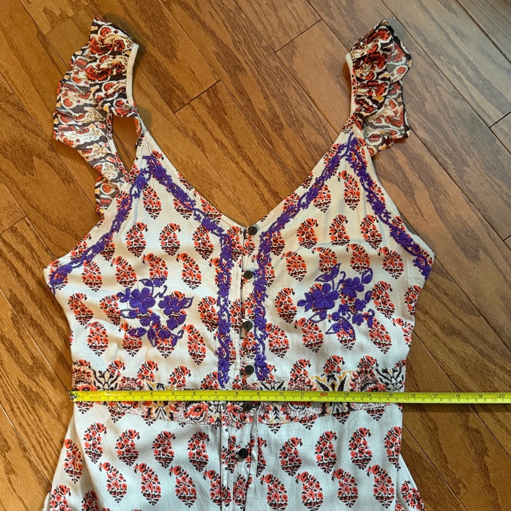 Raga - Anthropologie -Blooming Trails Ruffle Strap Summer Maxi Dress -
Large NWT - Picture 14 of 17